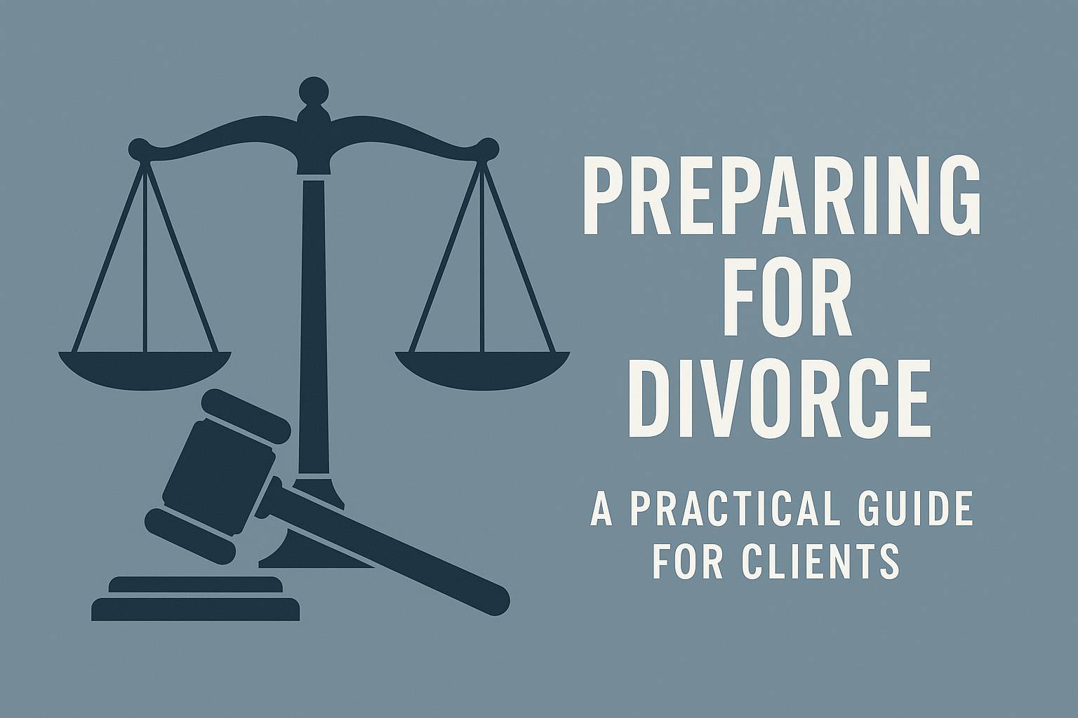 preparing for divorce graphic