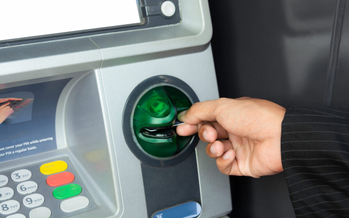 ATM machine transaction